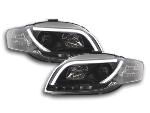 Paire de feux phares Daylight Led Audi A4 8E/B7 2004-2008 Noir