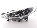 Paire de feux phares Daylight Led Peugeot 207 de 06-12 Chrome