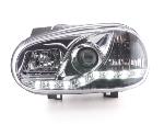 Paire de feux phares Daylight led DRL VW Golf 4 de 1997 a 2003 chrome