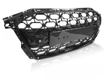 Calandre pour Audi A3 8Y de 2019 a 2024 Look Sport Noir Brillant PDC