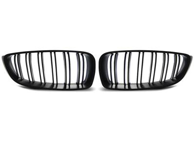 Paire grilles calandre BMW F32 F33 F36 13-20 look M4 noir mat