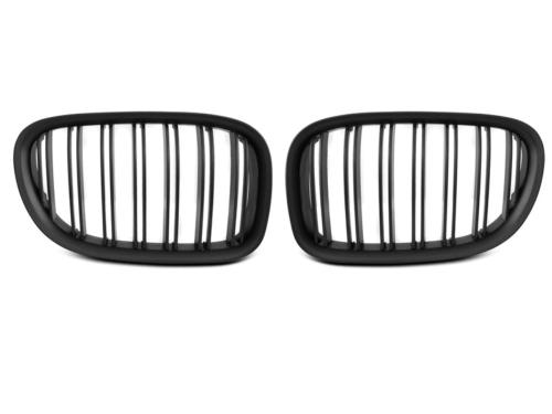 Grilles calandre BMW Serie 7 F01 09-15 Double barre noir mat