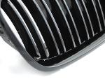 Paire grilles calandre BMW X6 E71 08-14 Look Sport Noir glossy