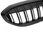 Grille de Calandre ABS BMW Serie 3 G20/G21 19-22 Noir Brillant Double Barres