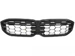 Grille calandre BMW serie 3 G20/G21 de 2022 a 2025 Look Diamand Silver Noir