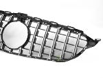 Grille calandre Mercedes classe C W205 de 2014 a 2021 Look GT Noir Chrome