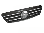 Grille calandre Mercedes Classe S W220 de 1998 a 2002 Noir Brillant