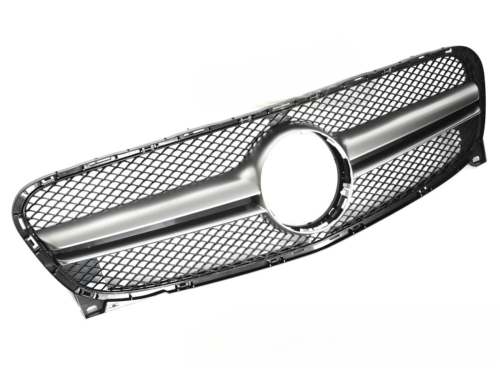 Grille calandre Mercedes GLA X156 de 2013 a 2016 Noir Silver