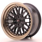 Jante JAPAN RACING JR10 16" x 8" 4x100 4x108 ET20 Matt Black Bronze Lip