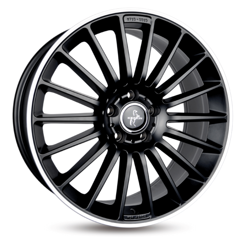Jante Keskin KT15 18x8 ET45 5/112 MATT BLACK LIP POLISH