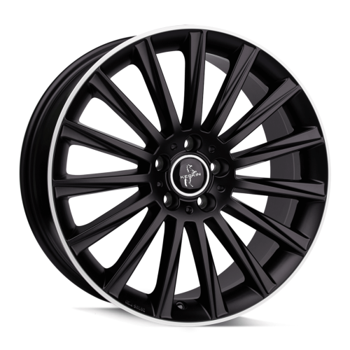 Jante Keskin KT18 17x7 ET35 5/120 MATT BLACK LIP POLISH