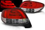 Paire de feux arriere Peugeot 206 98-06 LED BAR rouge blanc