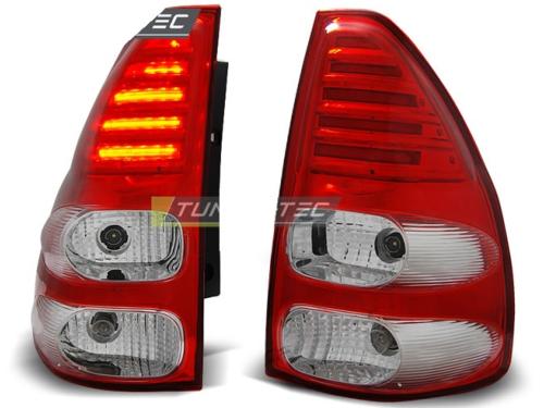 Paire de feux Toyota Land cruiser 120 03-09 LED rouge blanc