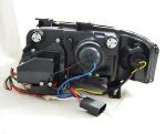 Paire de feux phares Audi A6 de 1997 a 2001 Tube Light DRL led noir