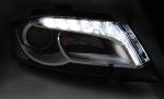 Paire de feux phares Audi A3 8P 08-12 Daylight DRL led noir