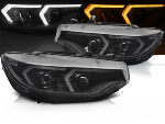 Paire de feux phares BMW serie 4 F32 / F33 de 2013 a 2017 FULL LED TRU DRL Noir