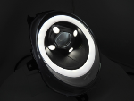 Paire de feux phares Mini Cooper F55-F56-F57 de 2014 a 2017 - FULL LED DRL Noir