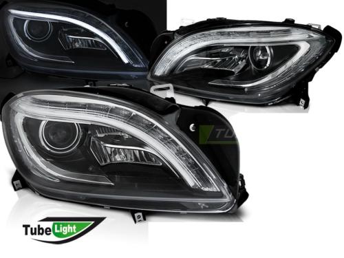 Paire de feux phares Mercedes classe M W166 11-15 Daylight led LTI noir