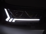 Paire de feux phares Toyota Hilux 16-20 FULL LED LTI DRL DYN Noir
