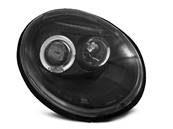 Paire de feux phares VW New Beetle 98-05 angel eyes noir