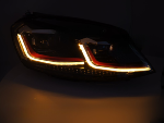 Paire de feux phares VW Golf 7 de 2017 a 2019 FULL LED DRL Dyn Rouge
