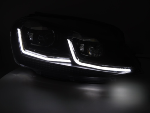 Paire de feux phares VW Golf 7 17-19 LED TRU DRL Dyn Noir Silver
