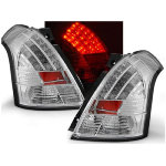 Paire de feux arriere Suzuki Swift 05-10 LED chrome