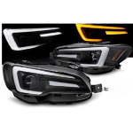 Paire Feux Phares Subaru WRX 14-22 FULL LED DRL Dyn Noir