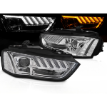 Paire de feux phares Audi A4 B8 de 2012 a 2015 Daylight DRL led chrome Seq