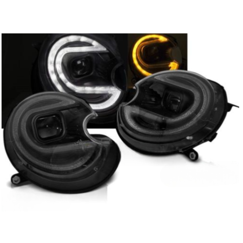 Paire de feux phares Mini Cooper 06-14 XENON Daylight LED LTI noir