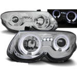 Paire de feux phares Chrysler 300M 99-04 angel eyes chrome