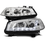 Paire de feux phares Renault Megane 02-05 Daylight led chrome