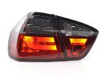 Paire feux arrière BMW Serie 3 E90 Berline 2005 a 2008 Rouge Fume Led