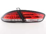 Paire feux arrière Seat Leon 1P de 2009 a 2012 Rouge Chrome Led