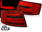 Paire de feux Audi A6 C6 berline de 04/2004 a 2008 LED BAR rouge fume