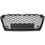 Grille Calandre avant ABS Audi A5 2016 a 2019 Look sport Noir Brillant PDC