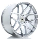 Jante JR Wheels JR18 20x10 ET20-40- 5 Trous sur mesure - Silver Machined Face