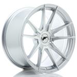 Jante JR Wheels JR21 18x9,5 ET20-40 - 4/5 Trous sur mesure - Silver Machined Face