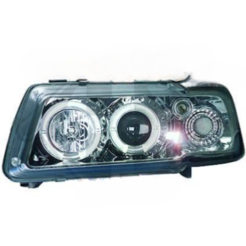 Paire de Phares Angel Eyes Audi A3 8L 1996 a 2000 Chrome