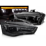 Paire de feux phares Audi A5 B8 de 2011 a 2016 DRL Led Dyn Noir