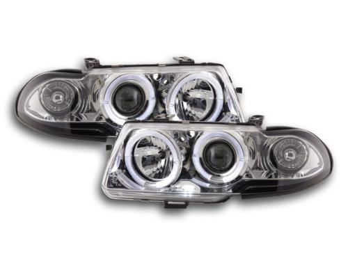 Paire de feux phares Angel Eyes Opel Astra F 95-97 Chrome