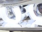 Paire de feux phares Xenon Daylight led BMW serie 3 E90/E91 05-08 chrome