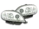 Paire de feux phares Daylight Led Citroen Saxo 00-02 Chrome