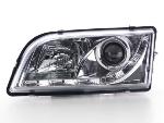 Paire de feux phares Daylight Led Volvo S40/V40 de 96-04 Chrome