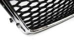 Calandre pour Audi A4 /S4 B8 de 2008 a 2011 look Sport chrome et noir