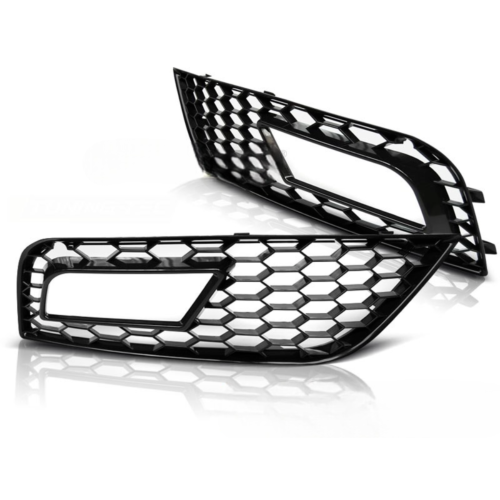 Grilles de pare choc pour Audi A4 B8 11-15 noir look Sport