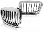 Paire de grilles de calandre en ABS BMW serie 3 E46 Berline/Break de 05/1998 a 08/2001 Chrome