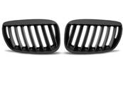 Paire de grilles de calandre BMW X5 E53 04-06 noir mat