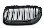 Paire grilles calandre BMW serie 3 E46 01-05 Look Sport Noir glossy