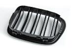 Paire grilles calandre BMW serie 5 E39 95-03 look sport noir glossy